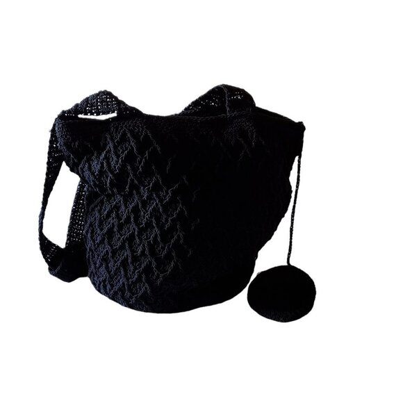 Boho Shoulder Double Strap Bag with Attached Coin Purse - Picture 7 of 13